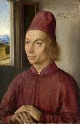 Dieric Bouts Portrait of a Man painting